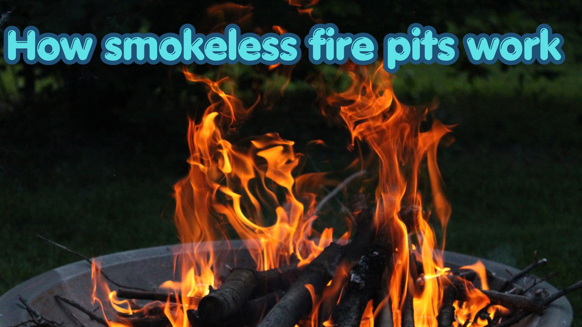 how smokeless fire pits work