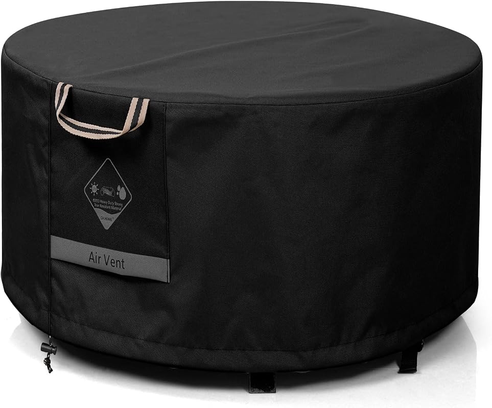 QH.HOME 36 Inch Round Fire Pit Cover