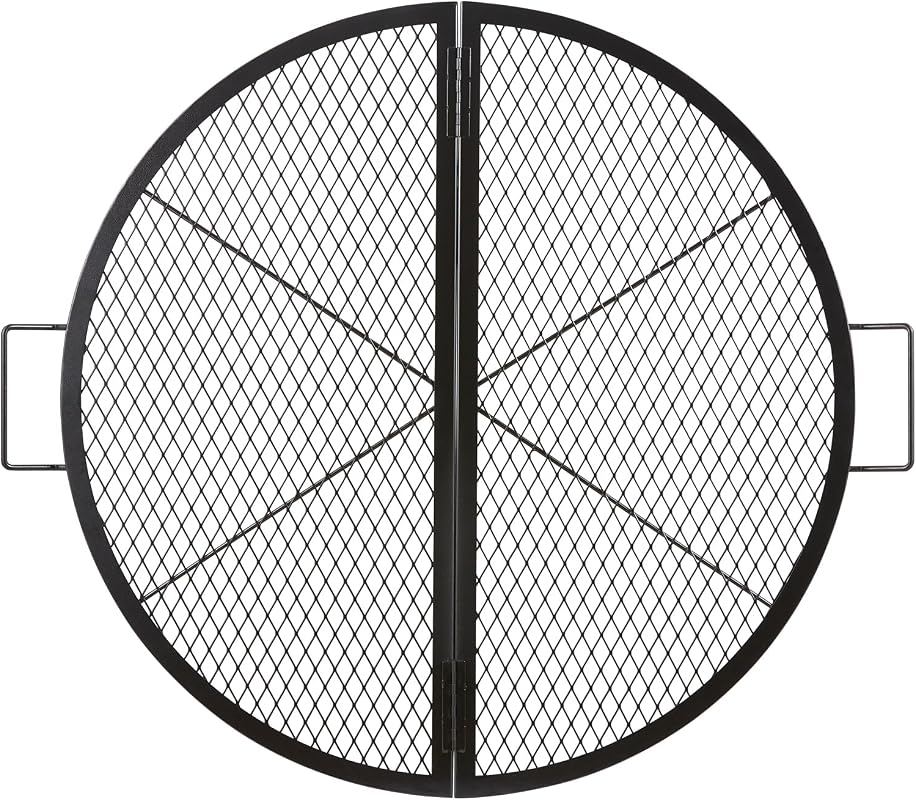 VEVOR X-Marks 36-Inch Foldable Fire Pit Grill Grate with Handle