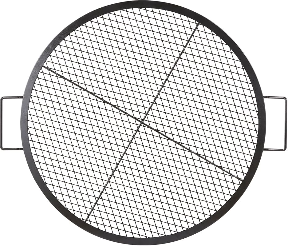 VEVOR X-Marks 30-Inch Heavy-Duty Fire Pit Grill Grate with Handle