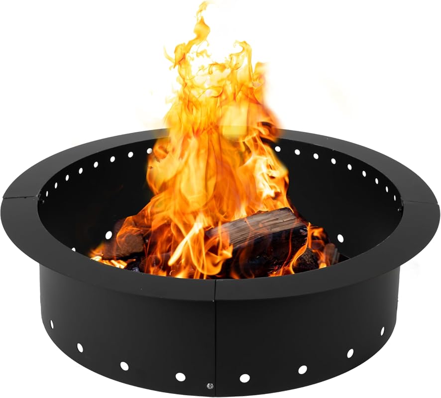 Iron Forge Tools 36-Inch Smokeless Steel Fire Pit Ring Insert