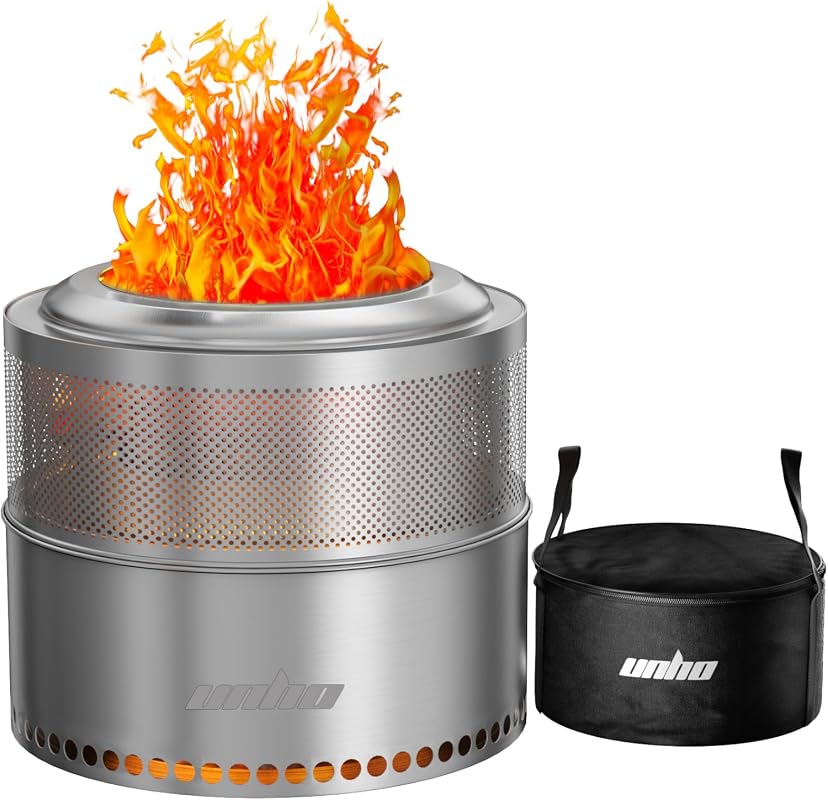 unho 20 Inch Smokeless Firepit