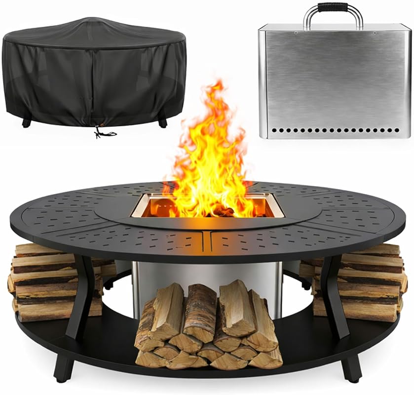 Uniflasy Fire Pit Surround Table